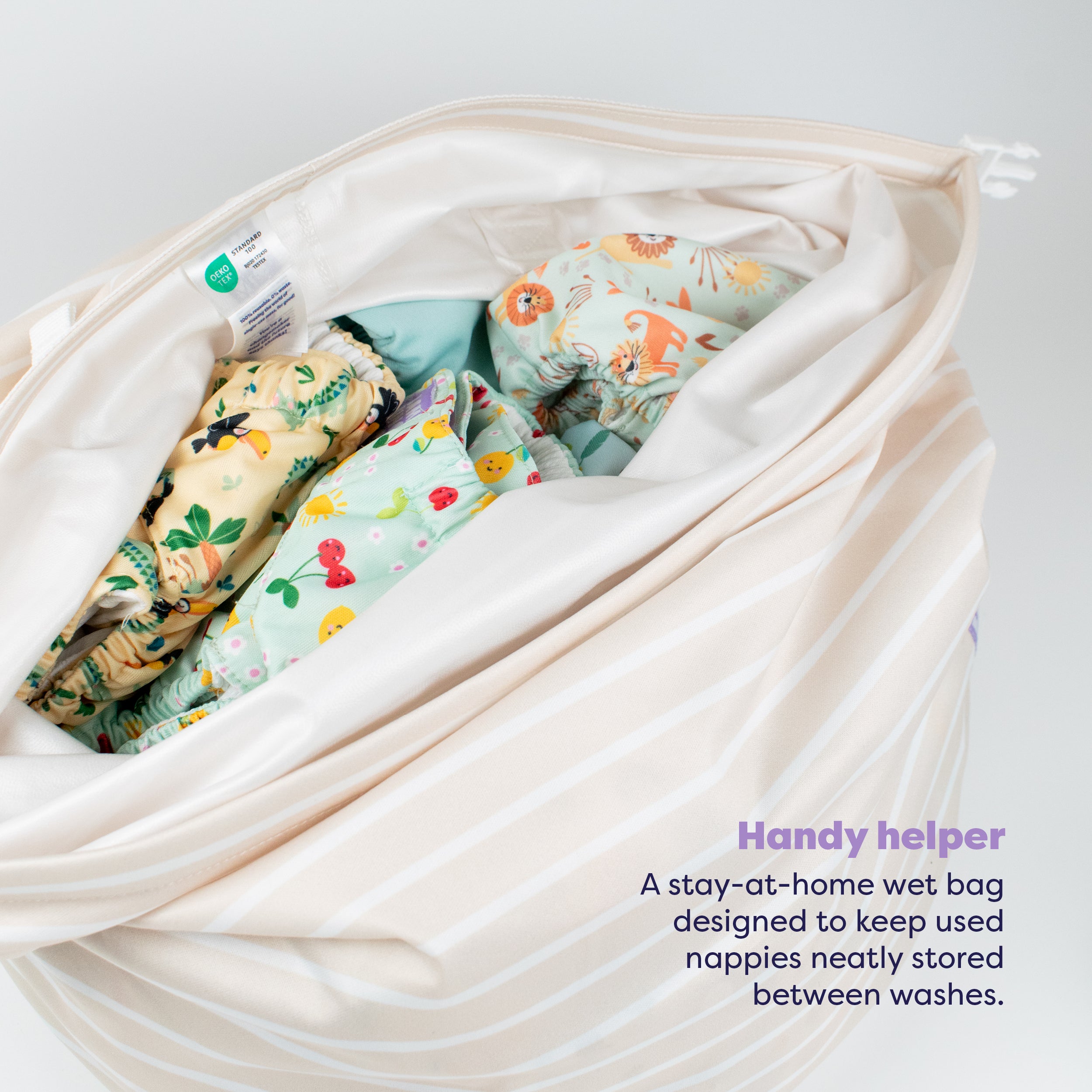 The Nighttime Reusable Diaper  Bundle in Garden Party - Bambino Mio (EU)