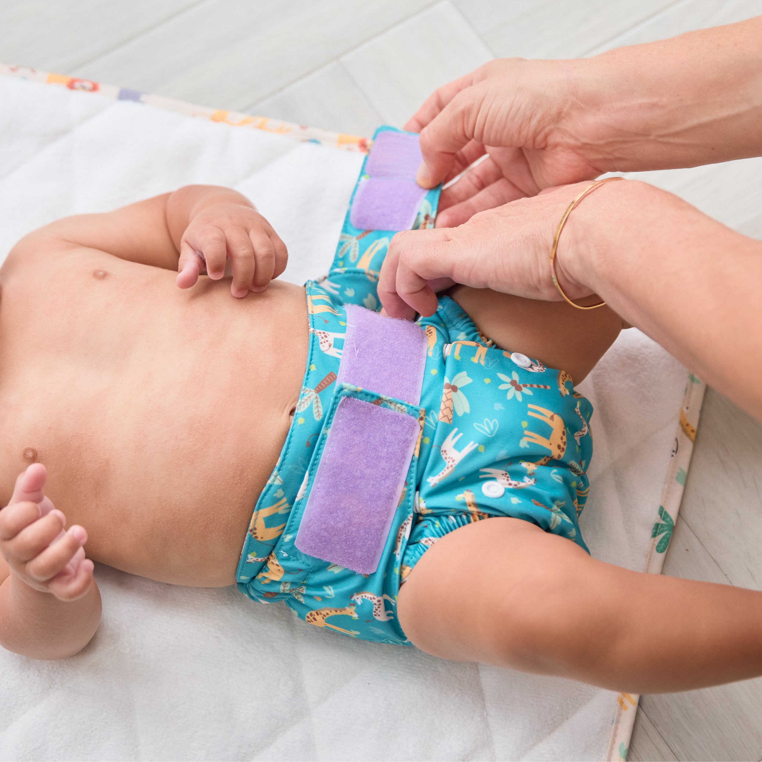 Revolutionary Try-Me-Trio Reusable Diaper Bundle in Wild Life - Bambino Mio (EU)
