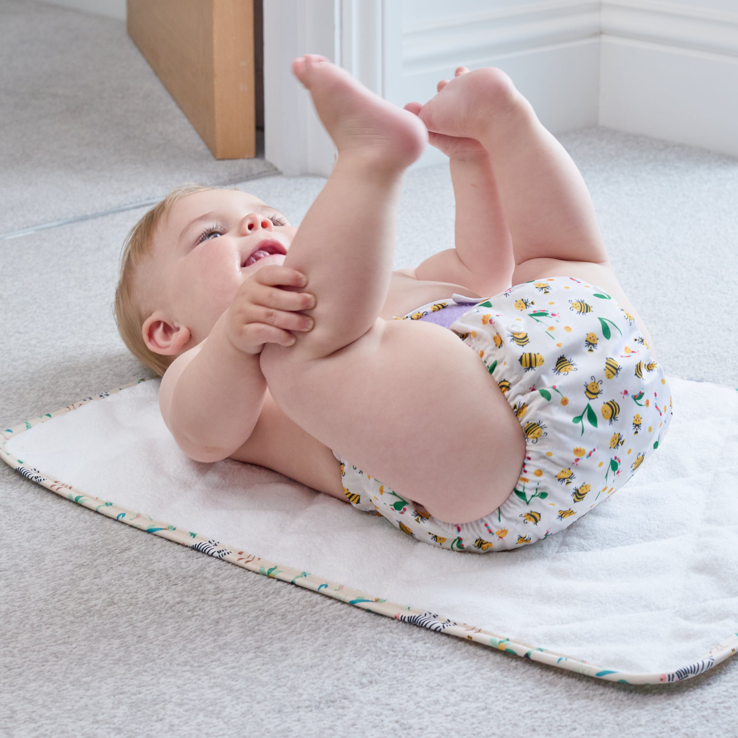 On-The-Move Baby Changing Mat in Safari Squad - Bambino Mio (EU)