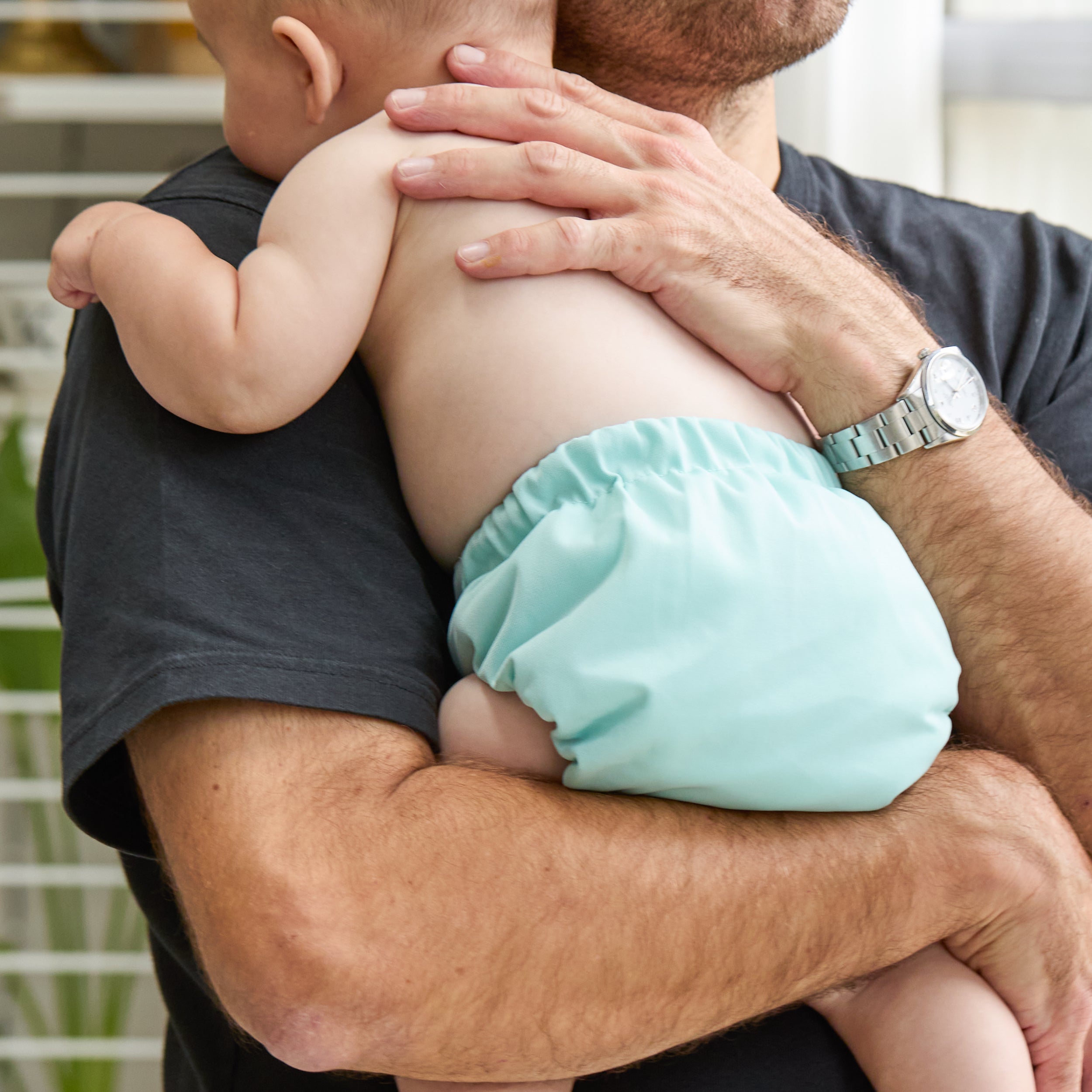 Revolutionary Reusable Diaper in Aqua - Bambino Mio (EU)