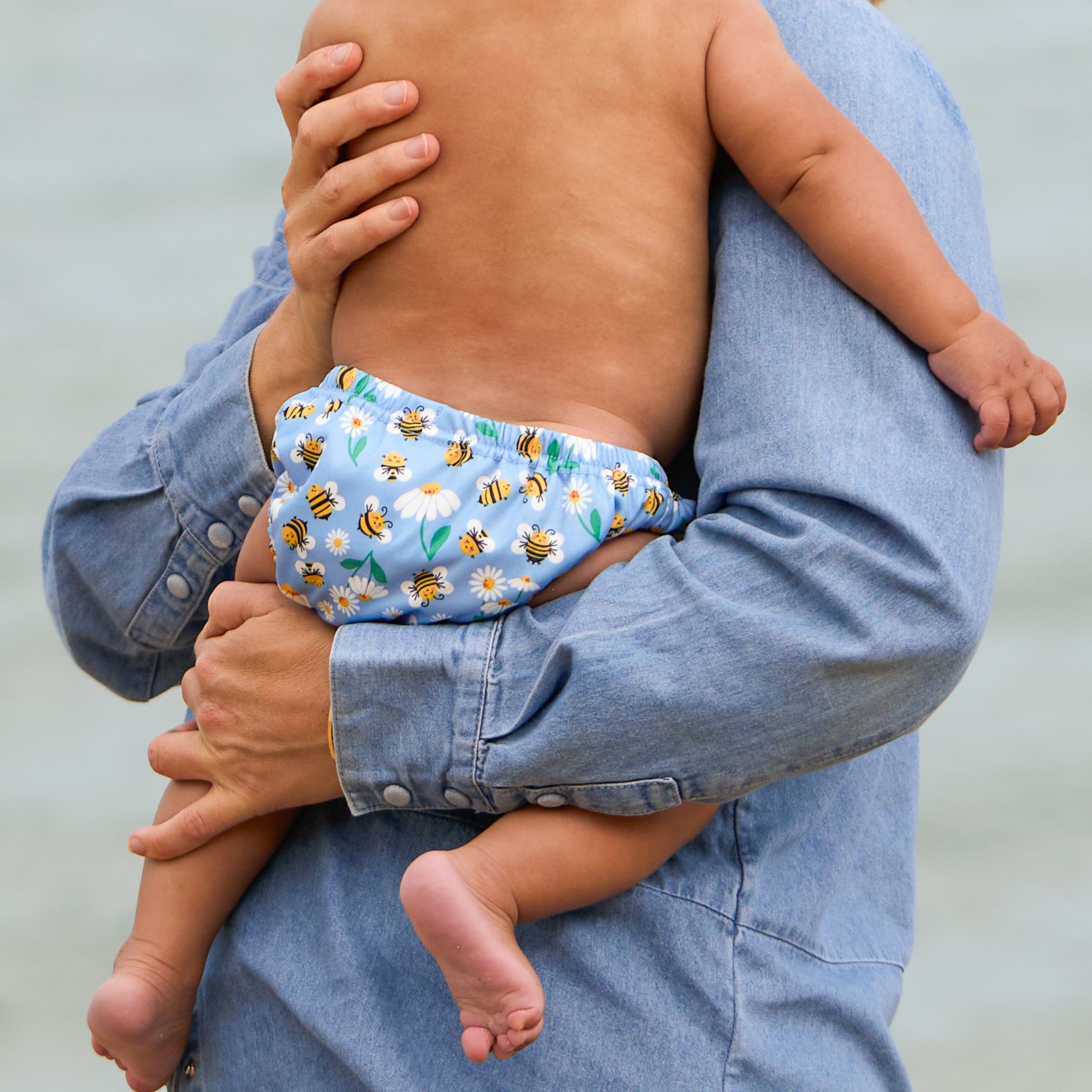 Reusable Swim Diaper in Busy Bees - Bambino Mio (EU)