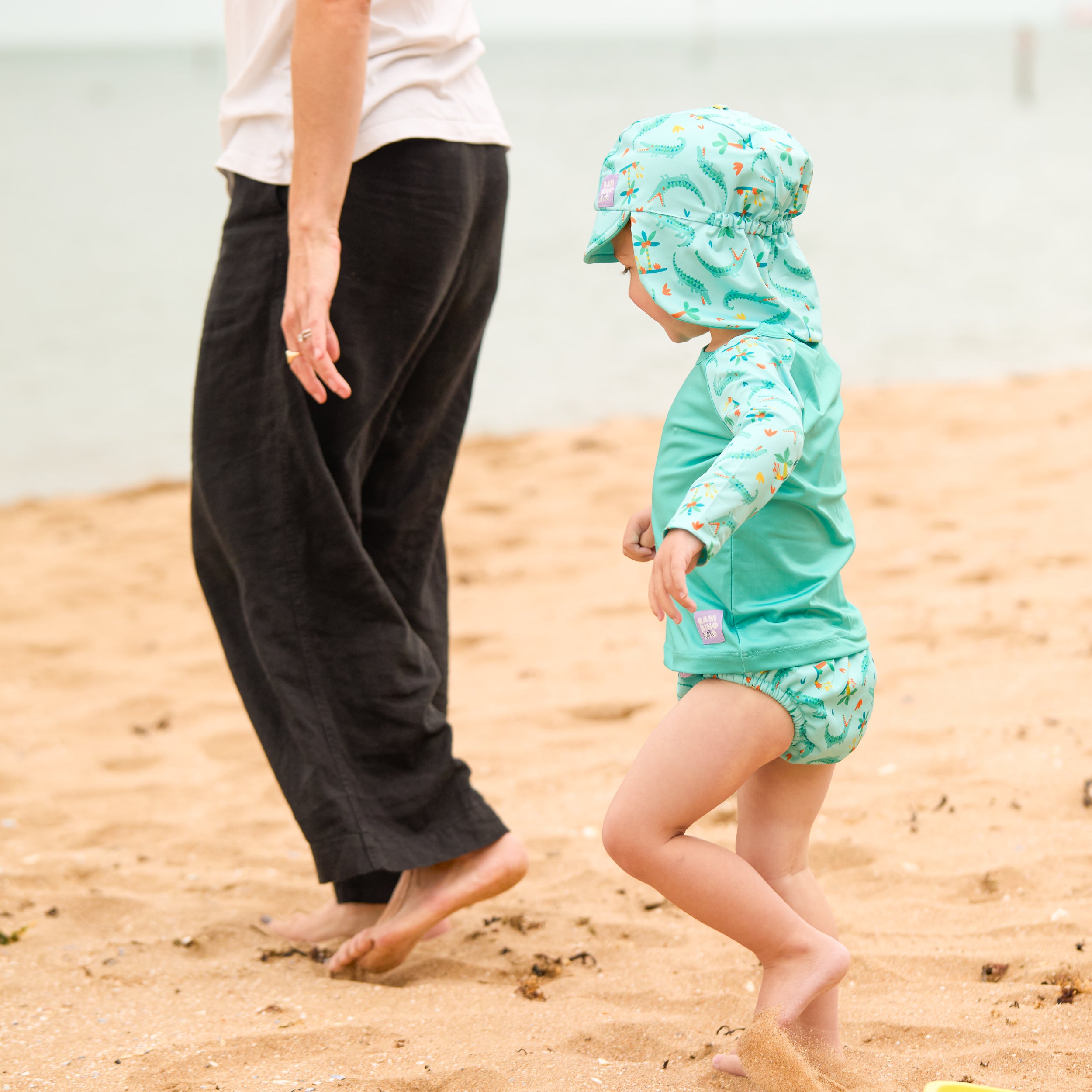 Reusable Swim Diaper in Crafty Croc - Bambino Mio (EU)