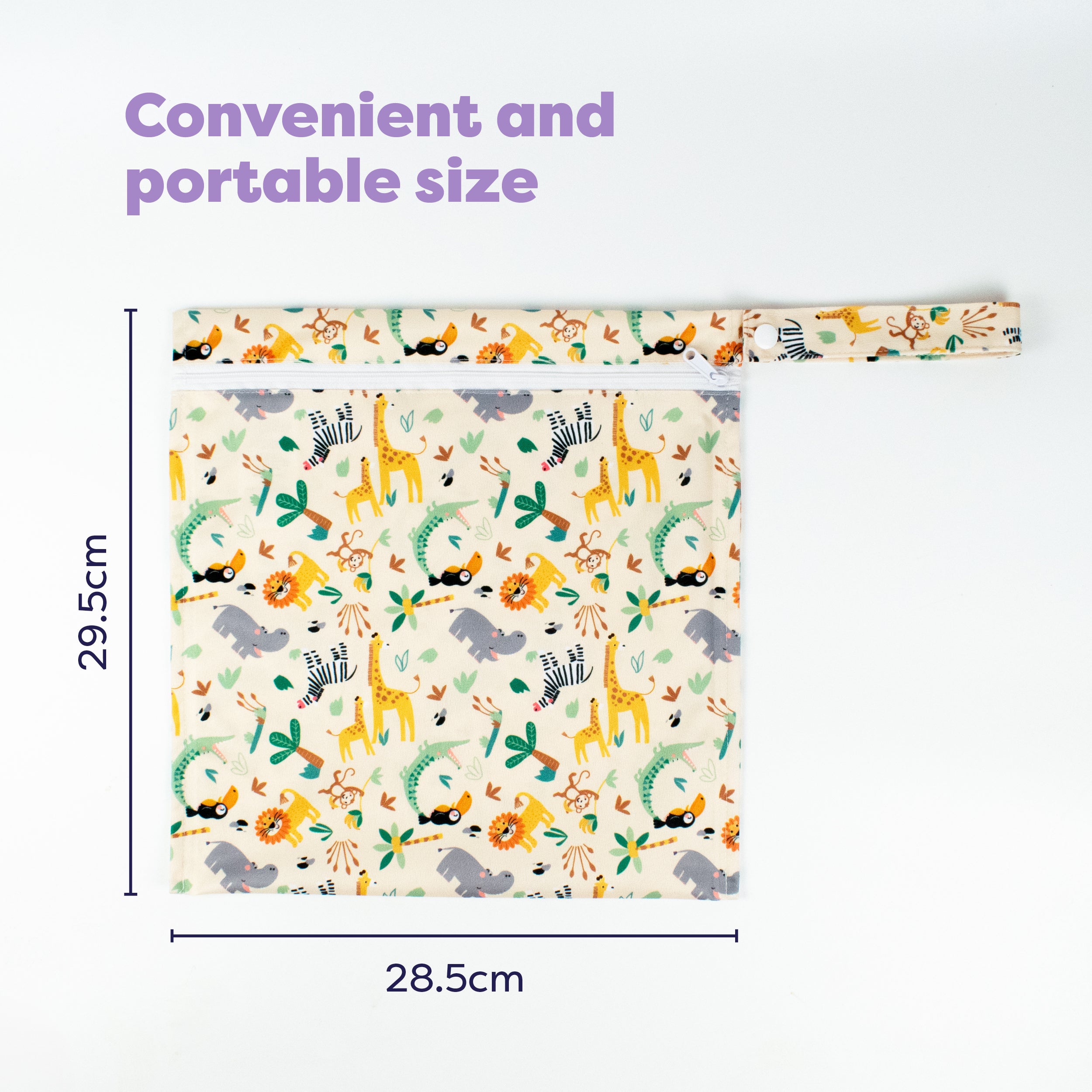 Out and About Waterproof Wet Diaper Bag in Safari Squad - Bambino Mio (EU)
