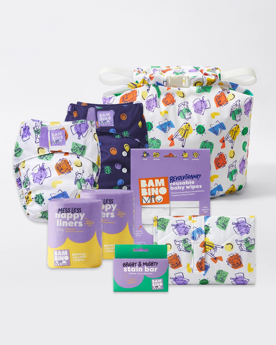 Reusable Diaper Bundle (Newborn to toddler) - Bold