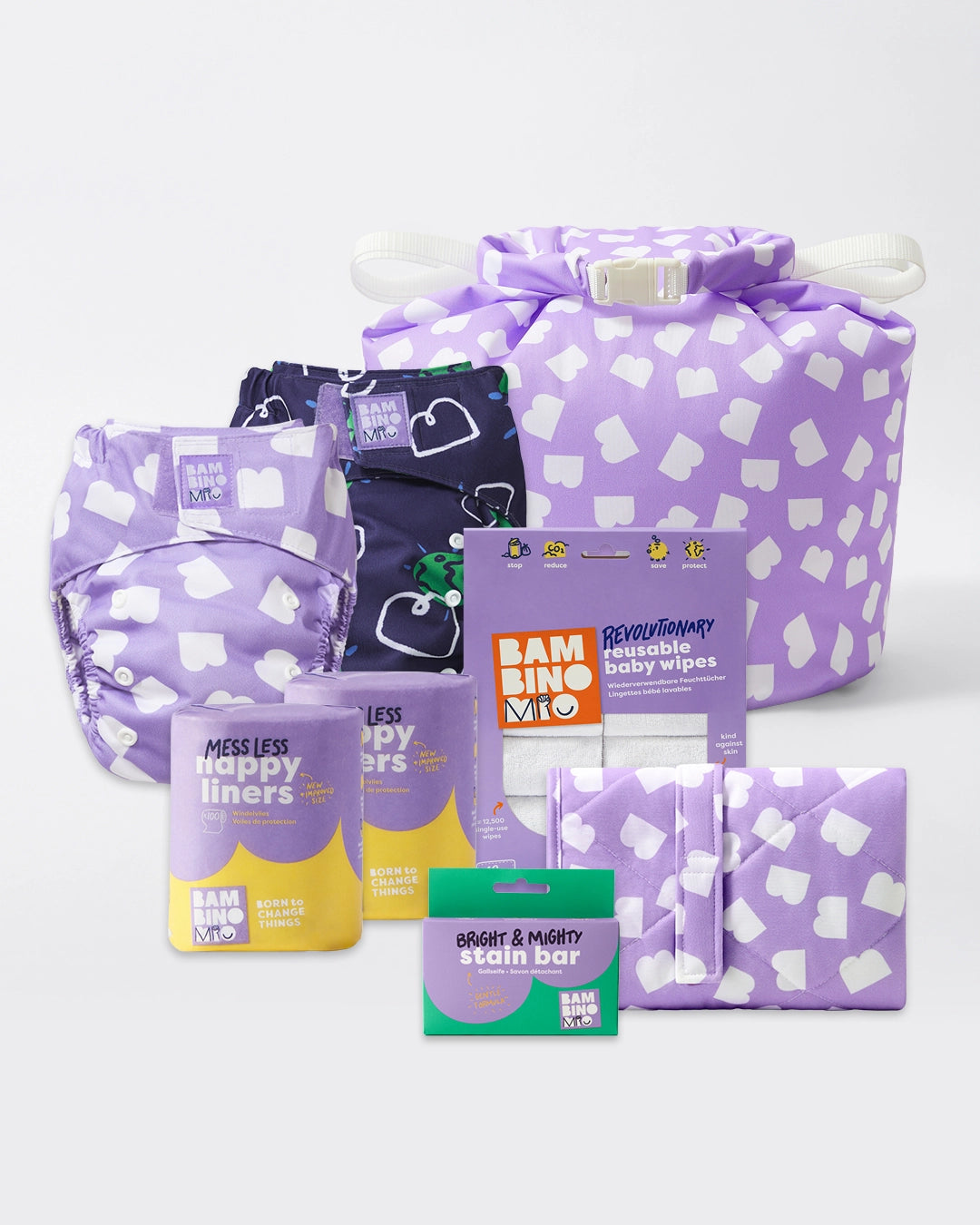 Reusable Diaper Bundle (Newborn to toddler) - Brave