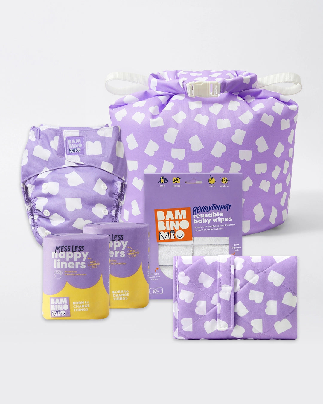 Reusable Diaper Bundle (Newborn to toddler) - Brave