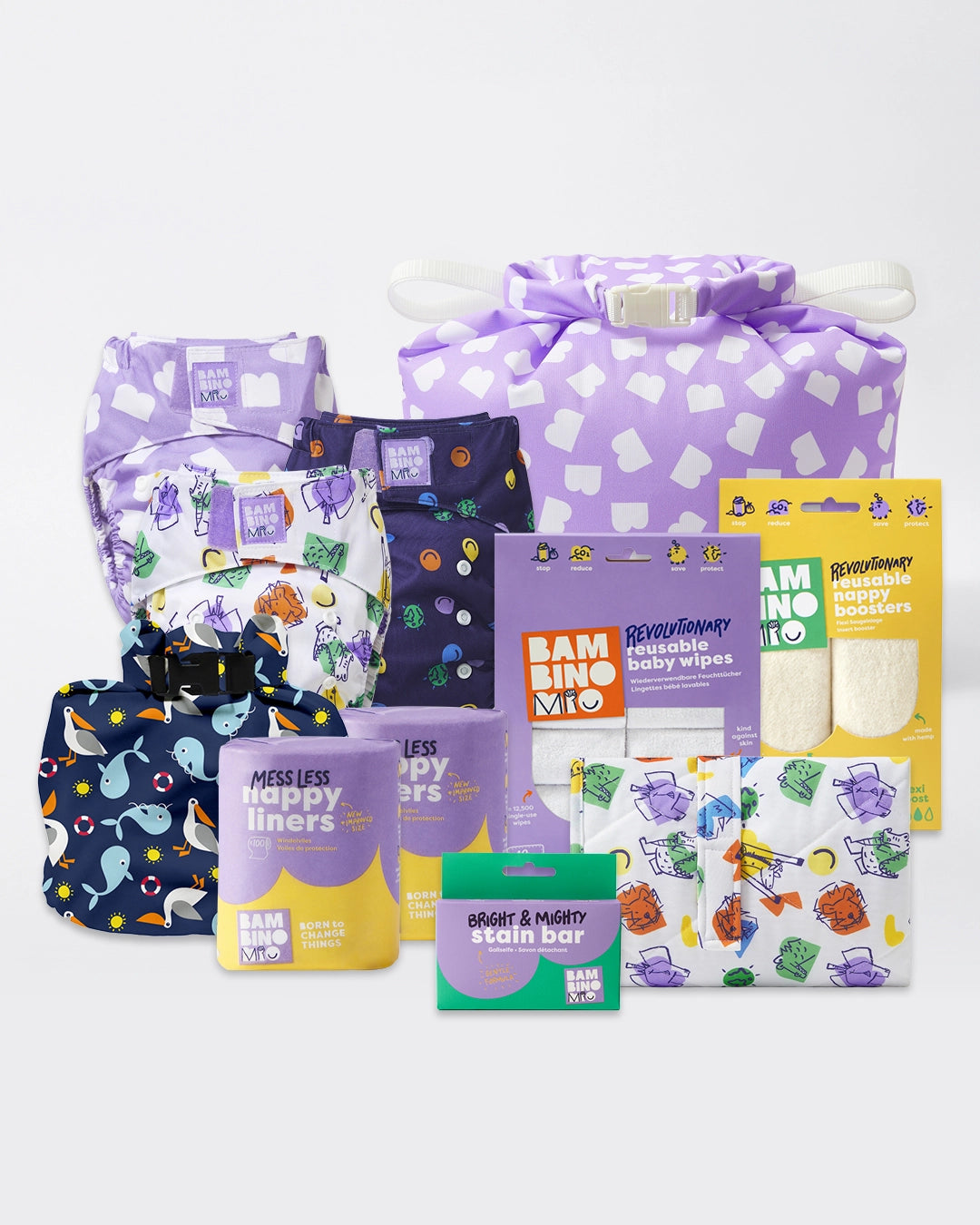 Reusable Diaper Bundle (Newborn to toddler) - Mix