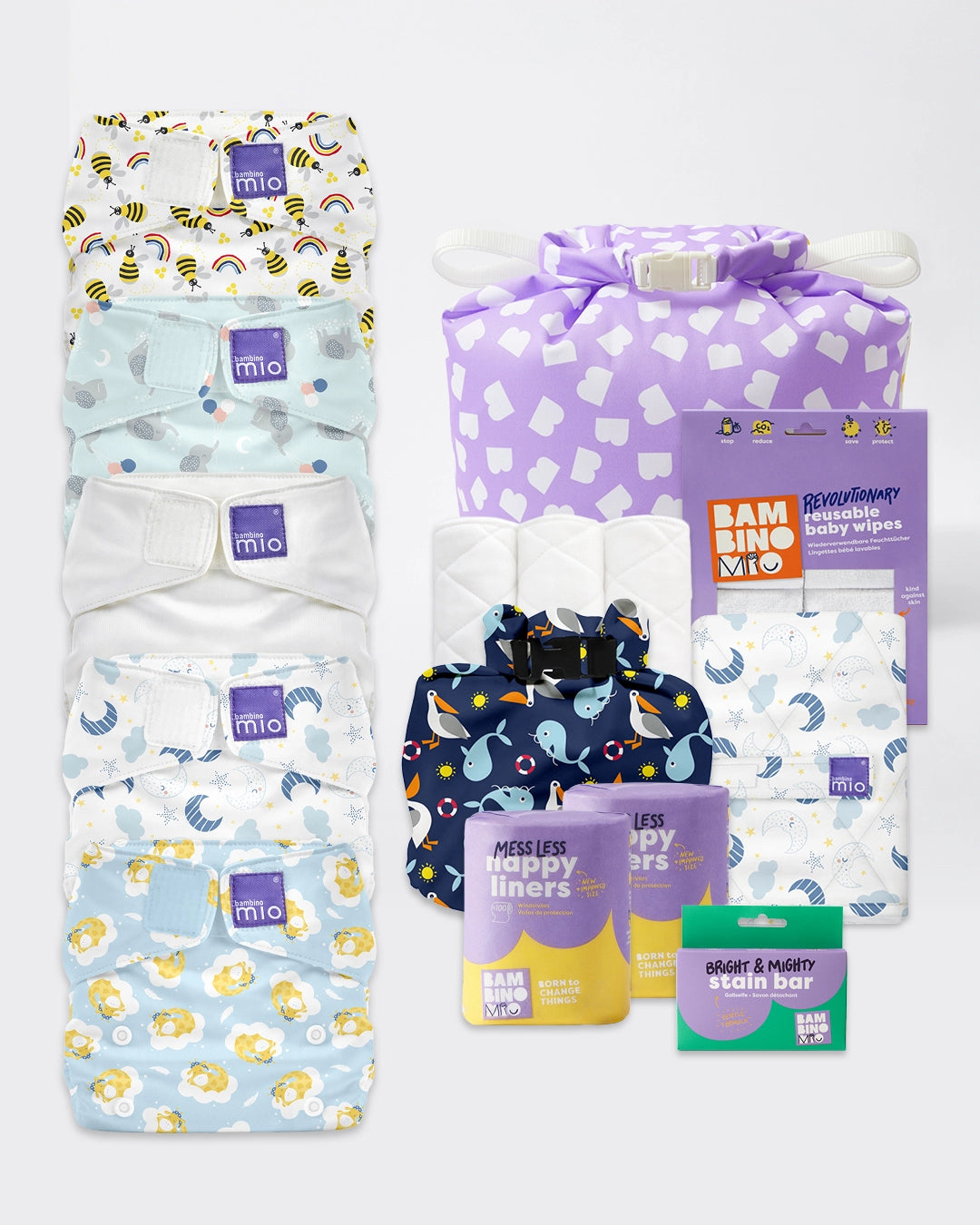 Reusable Diaper Bundle (3 months to toddler) - Dreamland
