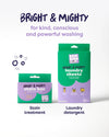 Bright & Mighty Eco-Friendly Laundry Sheets - Bambino Mio (EU)