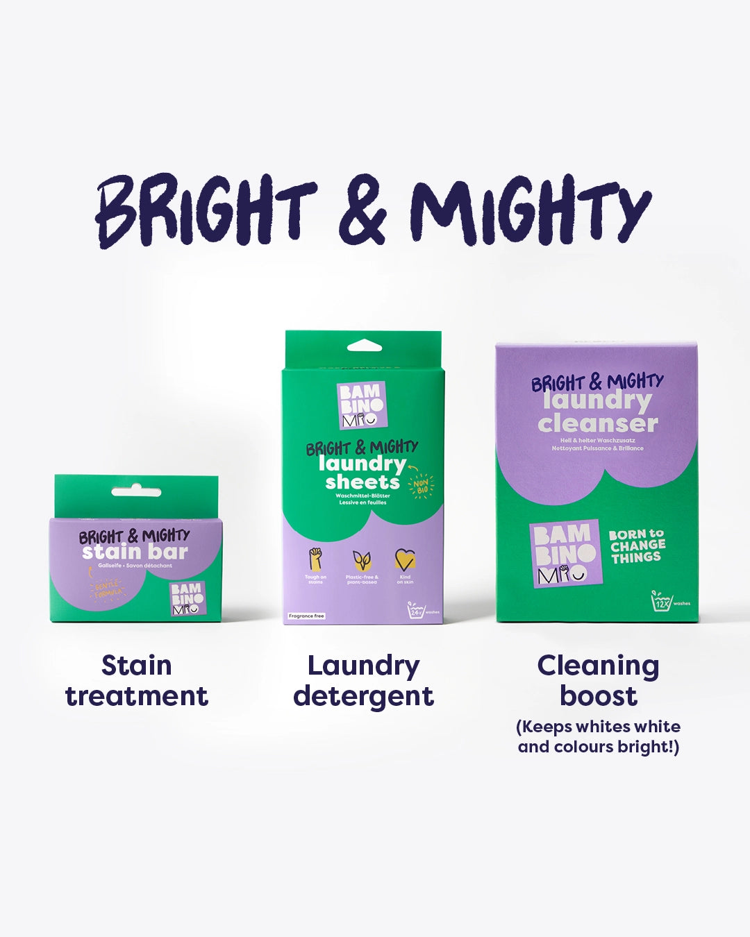 Bright & Mighty Ultimate Laundry Bundle - Bambino Mio (EU)