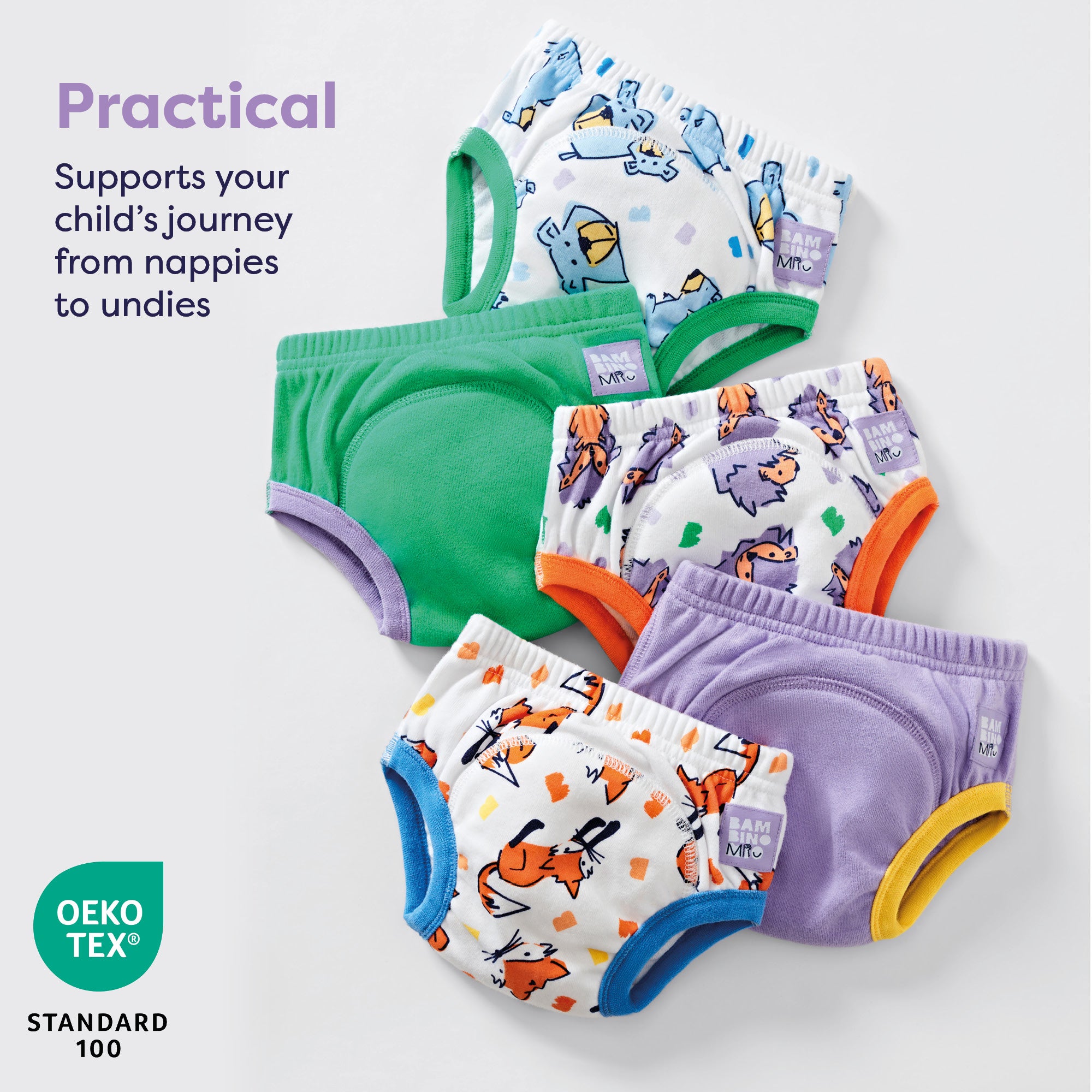 5 pack Reusable potty training pants - Original - Bambino Mio (EU)