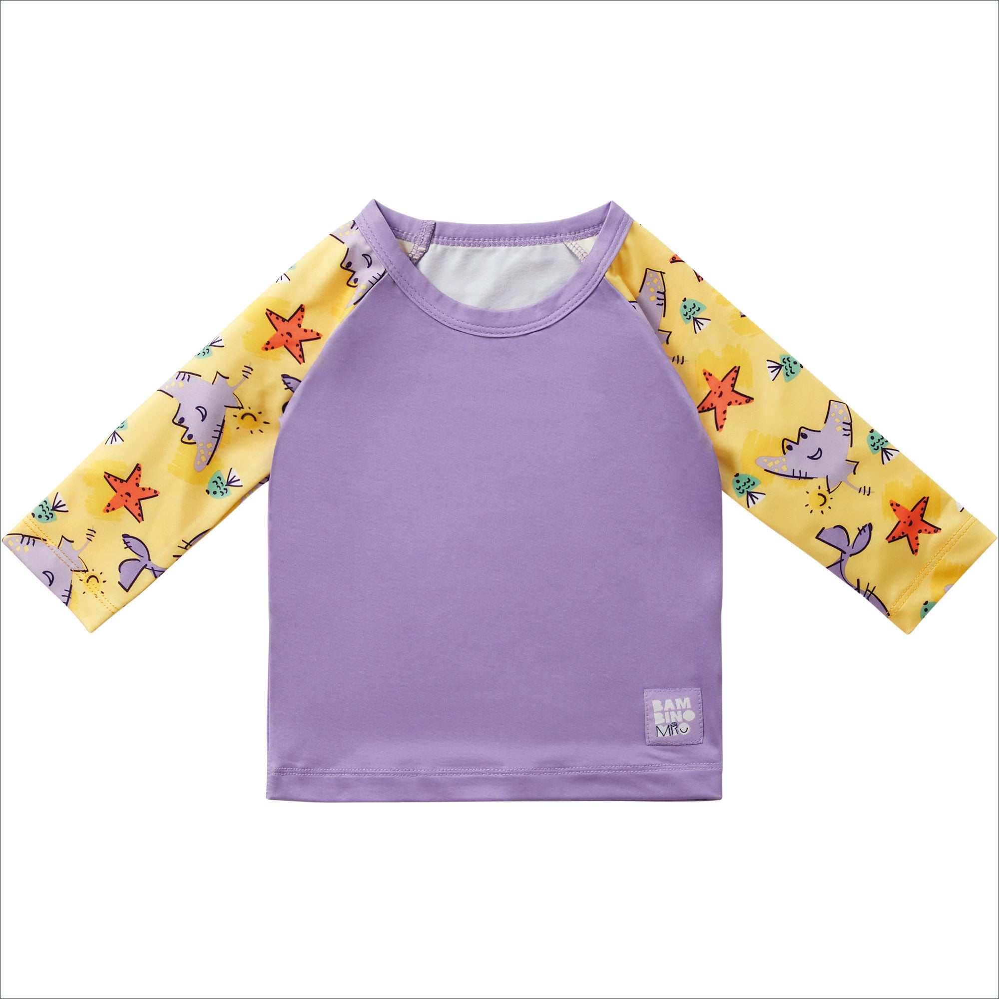 UPF 40+ Soft and Gentle Protective Swim Rash Vest in Sand Squad - Bambino Mio (EU)