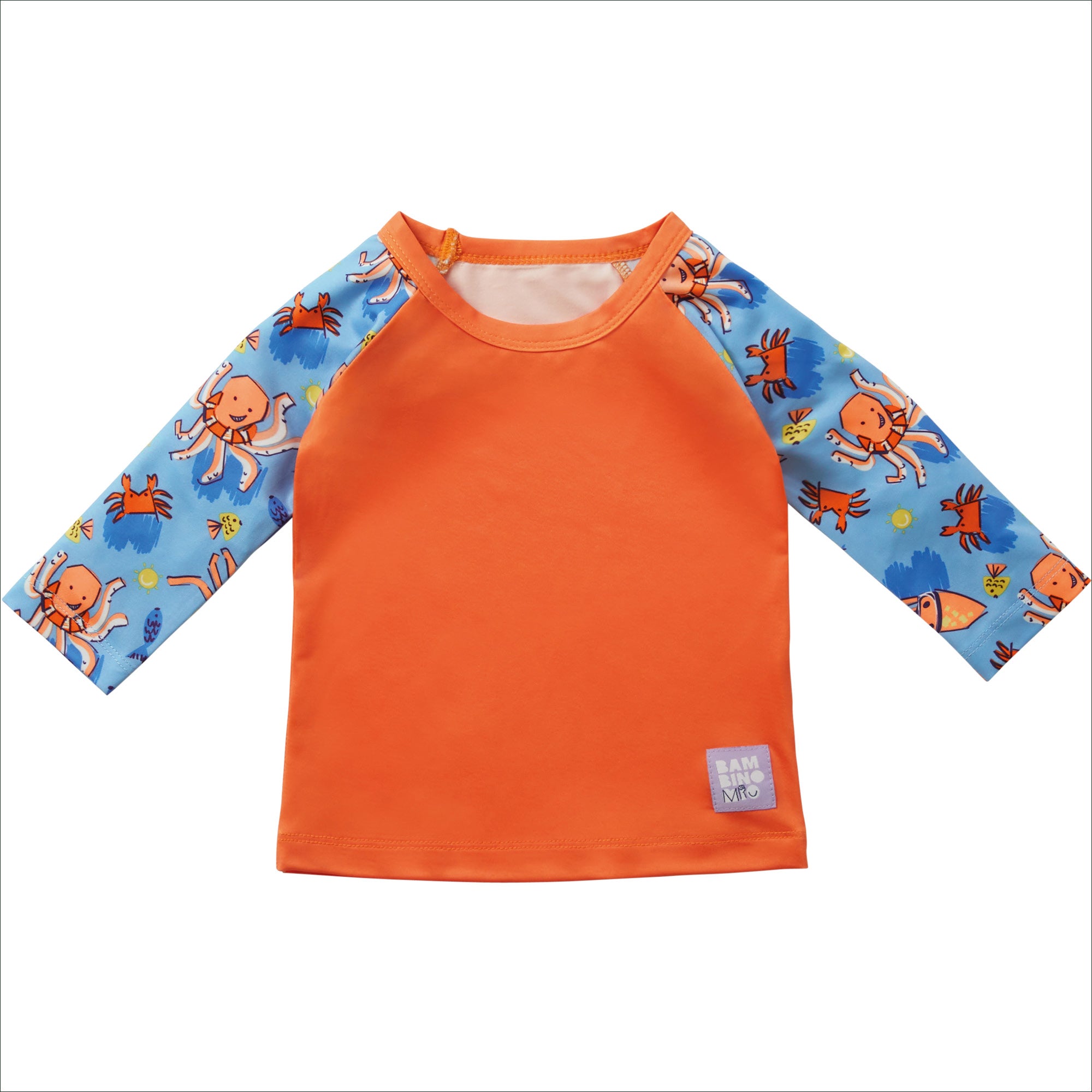 UPF 40+ Soft and Gentle Protective Swim Rash Vest in Wave Patrol - Bambino Mio (EU)
