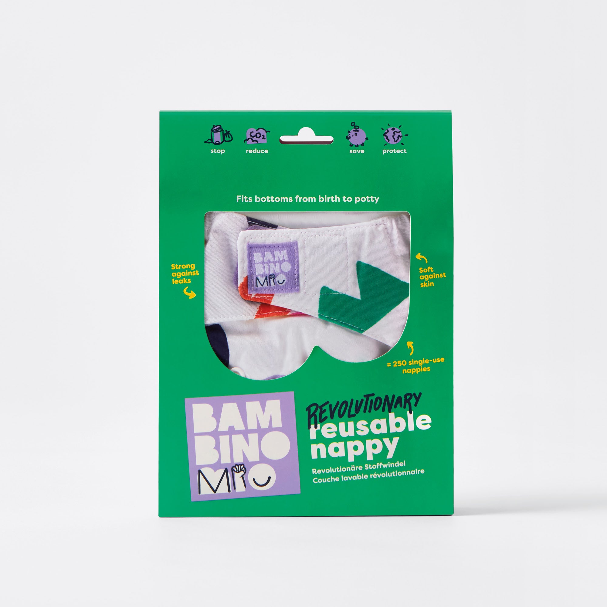Revolutionary Reusable Diaper in Chomp - Bambino Mio (EU)