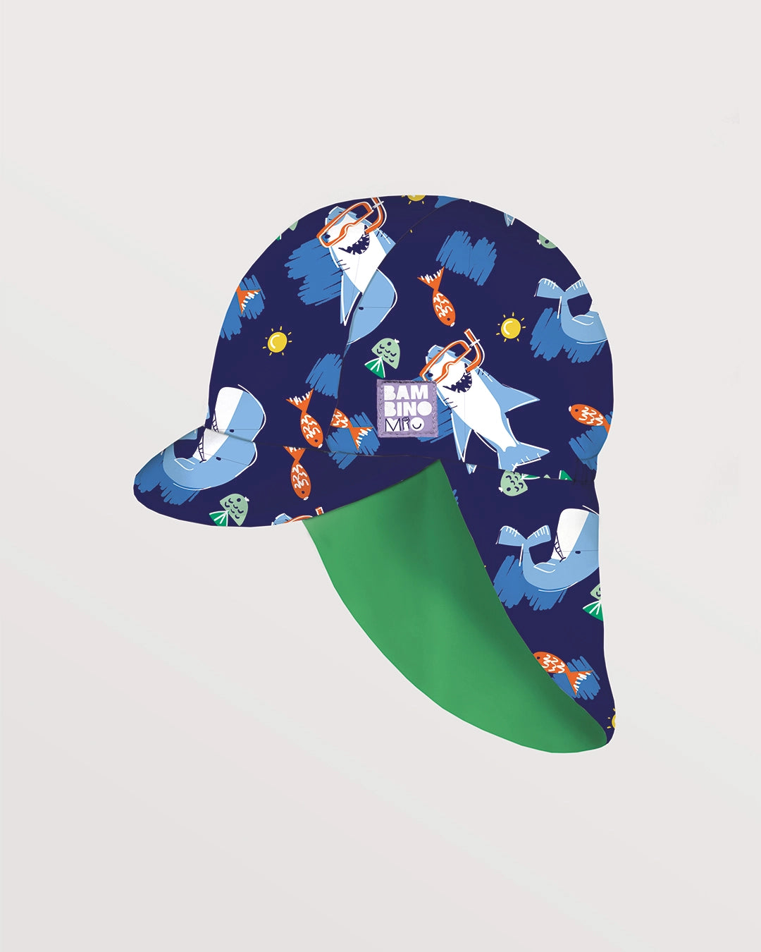 UPF 40+ Reversible Swim Hat for Babies and Toddlers - Bambino Mio (EU)