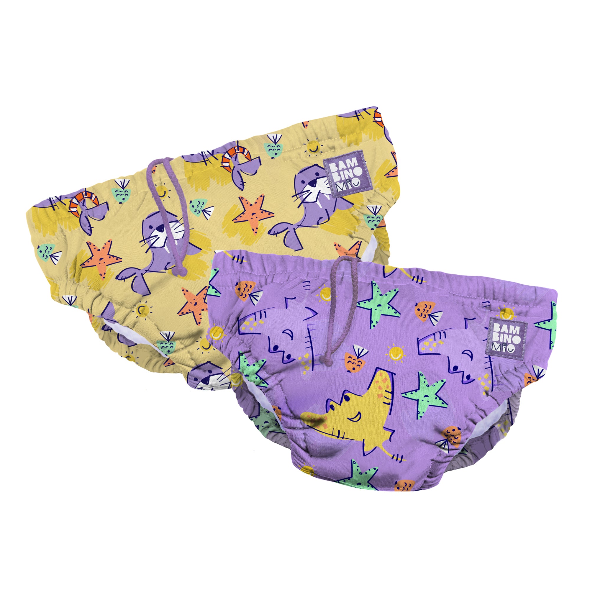 Reusable Swim Diaper 2 Pack in Flip and Flame - Bambino Mio (EU)