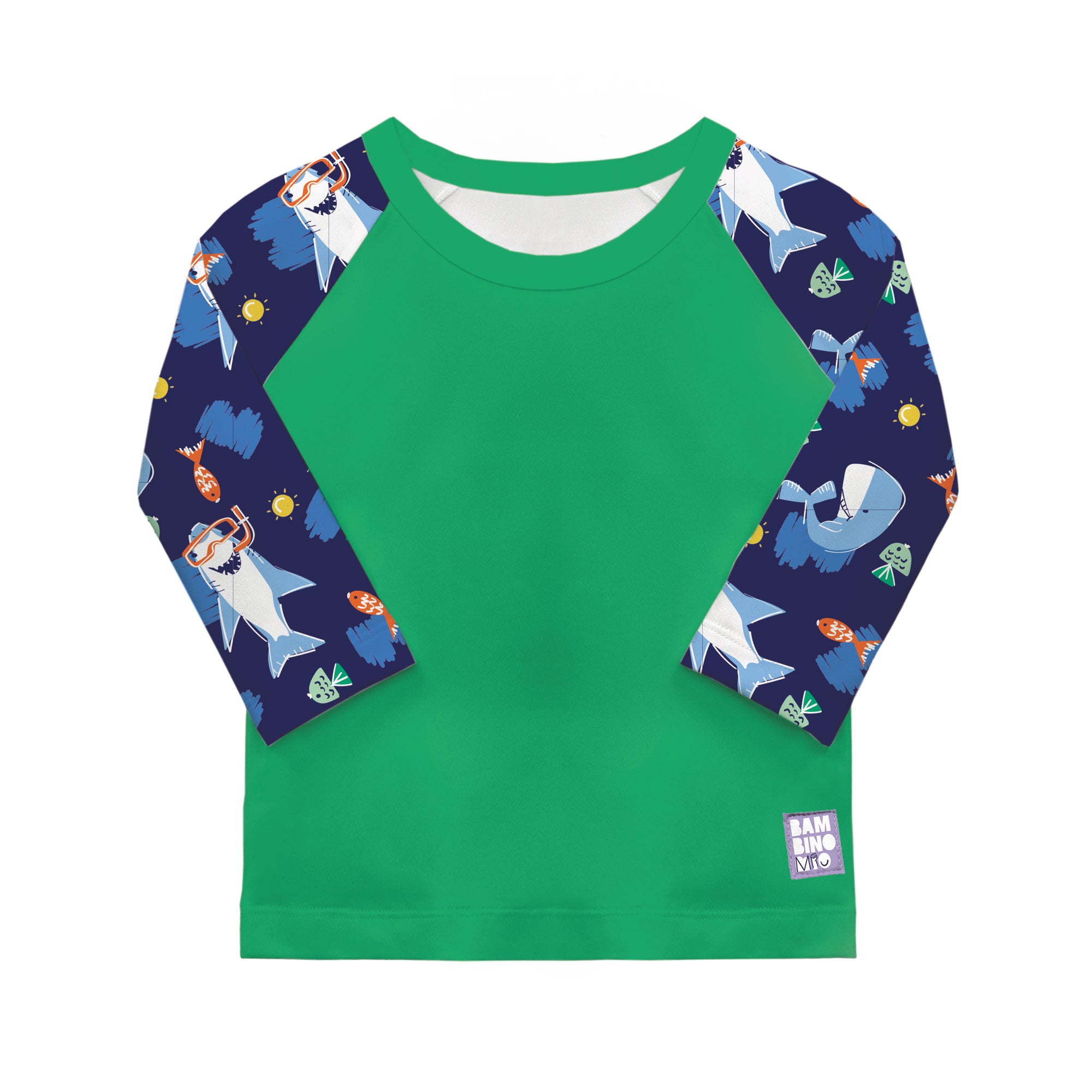 UPF 40+ Soft and Gentle Protective Swim Rash Vest in Ocean Explorers - Bambino Mio (EU)