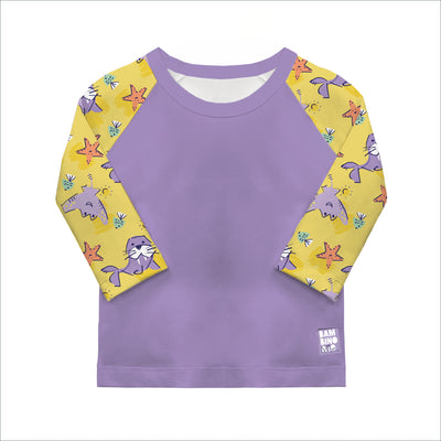 UPF 40+ Soft and Gentle Protective Swim Rash Vest in Sand Squad - Bambino Mio (EU)