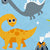 Bambino Mio Culotte D'Apprentissage Lavable Lot 3 - Courage Des Dinos, 3-4 Ans, Unisexe
