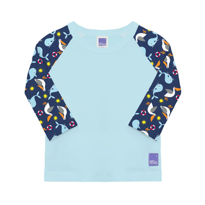 UPF 40+ Soft and Gentle Protective Swim Rash Vest in Nautical - Bambino Mio (EU)