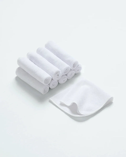 10 Salviette Lavabili In Cotone Biologico 20x20 Cm - Riutilizzabili Per Neonati, Struccanti E Igiene Viso - Morbide Ed Ecologiche - 3